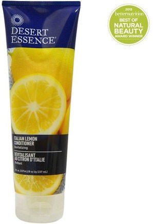 Italian Lemon Conditioner, Revitalizing, 8 fl oz (237 ml) by Desert Essence-Bad, Skönhet, Balsam, Hår, Hårbotten, Schampo, Balsam