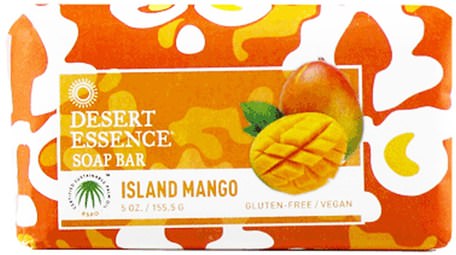 Soap Bar, Island Mango, 5 oz (155.5 g) by Desert Essence-Bad, Skönhet, Tvål