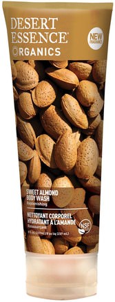 Sweet Almond Body Wash, Replenishing, 8 fl oz (237 ml) by Desert Essence-Bad, Skönhet, Duschgel