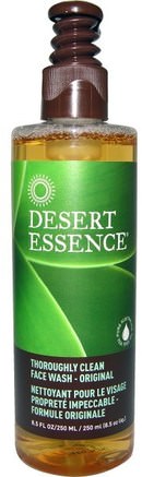 Thoroughly Clean Face Wash - Original, 8.5 fl oz (250 ml) by Desert Essence-Skönhet, Ansiktsvård, Ansiktsrengöring, Hälsa, Hud