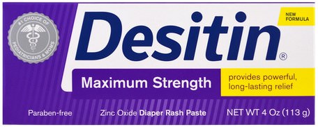 Diaper Rash Paste, Maximum Strength, 4 oz (113 g) by Desitin-Barns Hälsa, Diapering, Blöja Krämer