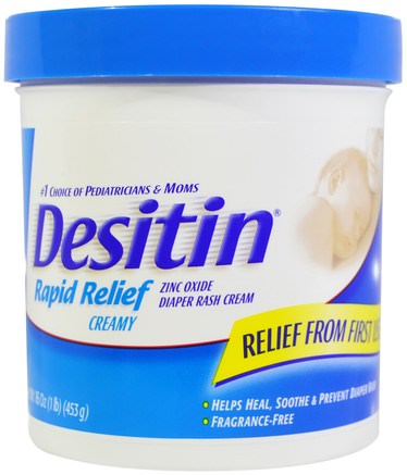 Diaper Rash Cream, Rapid Relief, 16 oz (453 g) by Desitin-Barns Hälsa, Diapering, Blöja Krämer