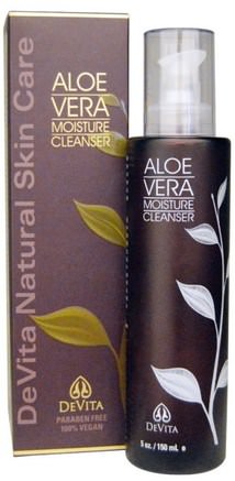 Aloe Vera Moisture Cleanser, 5 oz (150 ml) by DeVita-Skönhet, Ansiktsvård, Hudtyp Anti-Åldrande Hud
