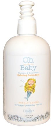 Oh My DeVita Baby, Bubbly Babies Shampoo & Body Wash, Calming Calendula, 12 oz (355 ml) by DeVita-Bad, Skönhet, Schampo, Barnschampo, Duschgel, Barn Kroppsvask, Barn Duschgel