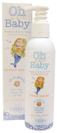 Oh My Devita Baby, Shampoo & Body Wash, Bubbly Babies, Calming Calendula, 6 fl oz (177.44 ml) by DeVita-Bad, Skönhet, Schampo, Barnschampo, Duschgel, Barn Kroppsvask, Barn Duschgel