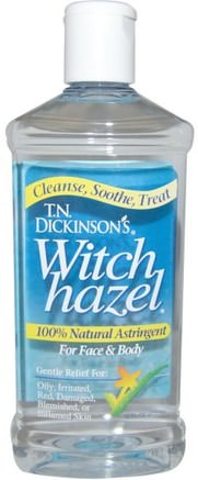 Witch Hazel, For Face & Body, 16 fl oz (473 ml) by Dickinson Brands-Hälsa, Hud, Häxhasel