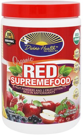 Organic Red SupremeFood, 6.30 oz (180 g) by Divine Health-Kosttillskott, Superfoods, Oracantioxidanter