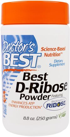 Best D-Ribose Powder, 8.8 oz (250 g) by Doctors Best-Sport, D Ribos