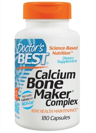 Calcium Bone Maker Complex, 180 Capsules by Doctors Best-Kosttillskott, Mineraler, Kalcium, Hälsa, Ben