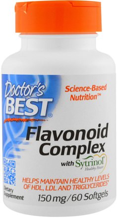 Flavonoid Complex with Sytrinol, 60 Softgels by Doctors Best-Kosttillskott, Fytosteroler, Kolesterolstöd, Sytrinol