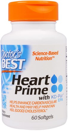 Heart Prime with KD-Pr EPA, 60 Softgels by Doctors Best-Kosttillskott, Koenzym Q10, Coq10