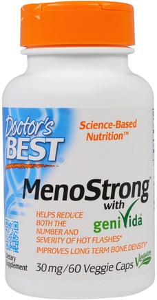 MenoStrong With GeniVida, 30 mg, 60 Veggie Caps by Doctors Best-Hälsa, Kvinnor, Klimakteriet