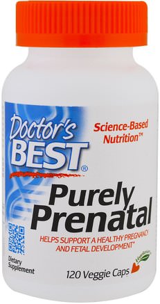 Purely Prenatal, 120 Veggie Caps by Doctors Best-Kosttillskott, Hälsa, Kvinnor