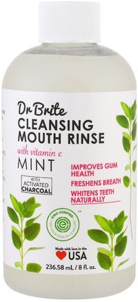 Cleansing Mouth Rinse, Mint, 8 fl oz (236.58 ml) by Dr. Brite-Hälsa, Torr Mun, Muntlig Tandvård