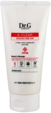 A-Clear, Foam Cream, 5.07 fl oz (150 ml) by Dr. G-Skönhet, Ansiktsvård, Ansiktsrengöring