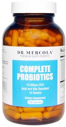 Complete Probiotics, 180 Capsules by Dr. Mercola-Sverige