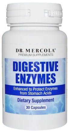 Digestive Enzymes, 30 Capsules by Dr. Mercola-Sverige