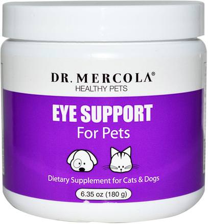 Eye Support For Pets, 6.35 oz (180 g) by Dr. Mercola-Sverige