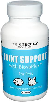 Joint Support, with BiovaPlex, for Pets, 60 Tablets by Dr. Mercola-Sverige