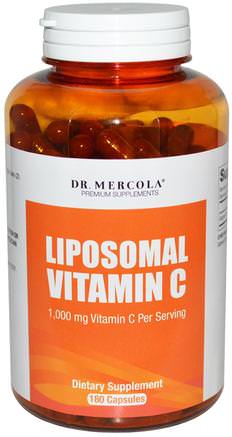 Liposomal Vitamin C, 180 Capsules by Dr. Mercola-Sverige