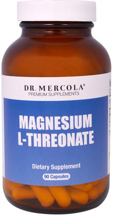 Magnesium L-Threonate, 90 Capsules by Dr. Mercola-Kosttillskott, Mineraler, Magnesium