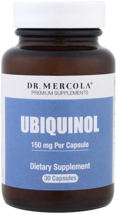 Ubiquinol, 30 Capsules by Dr. Mercola-Kosttillskott, Antioxidanter, Ubiquinol Qh