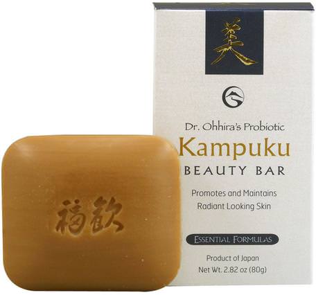 Essential Formulas Probiotic, Kampuku Beauty Bar, 2.82 oz (80 g) by Dr. Ohhiras-Bad, Skönhet, Tvål