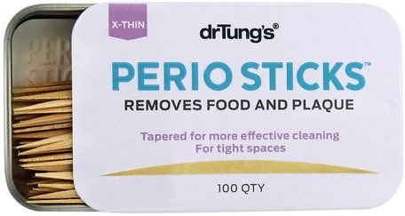 Perio Sticks, X-Thin, 100 Sticks by Dr. Tungs-Bad, Skönhet, Oral Tandvård, Munhygienprodukter