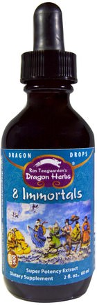 Dragon Drops, 8 Immortals, Super Potency Extract, 2 fl oz (60 ml) by Dragon Herbs-Sverige