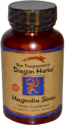 Magnolia Sinus, 500 mg, 100 Veggie Caps by Dragon Herbs-Hälsa, Allergier, Allergi