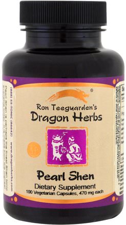 Pearl Shen, 470 mg, 100 Veggie Caps by Dragon Herbs-Örter