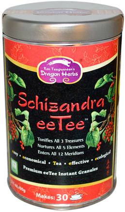 Schizandra eeTee, Premium eeTee Instant Granules, 2.1 oz (60 g) by Dragon Herbs-Mat, Örtte, Schizandra (Schisandra)