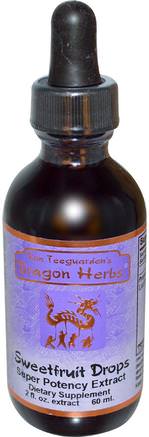 Sweetfruit Drops, Super Potency Extract, 2 fl oz (60 ml) by Dragon Herbs-Hälsa, Lung Och Bronkial