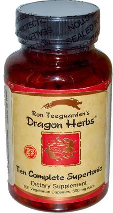 Ten Complete Supertonic, 500 mg, 100 Capsules by Dragon Herbs-Hälsa, Kall Influensa Och Virus, Immunförsvar
