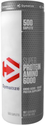 Super Protein Amino 6000, 500 Caplets by Dymatize Nutrition-Kosttillskott, Aminosyror