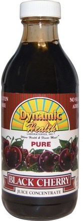 Dynamic Health Laboratories, Pure Black Cherry Juice Concentrate, 8 fl oz (237 ml) by Dynamic Health Laboratories-Mat, Kaffe Te Och Drycker, Fruktjuicer