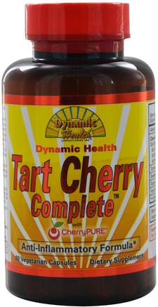 Tart Cherry Complete with CherryPure, 60 Veggie Caps by Dynamic Health Laboratories-Mat, Kaffe Te Och Drycker, Fruktjuicer