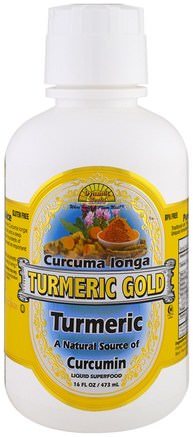 Tumeric Gold, 16 fl oz (473 ml) by Dynamic Health Laboratories-Kosttillskott, Antioxidanter, Curcumin
