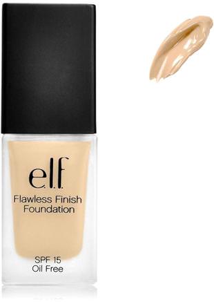 Flawless Finish Foundation, SPF 15, Oil Free, Porcelain, 0.8 oz (23 g) by E.L.F. Cosmetics-Ansikte