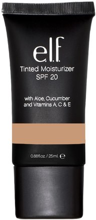 Tinted Moisturizer SPF 20 Sunscreen, Beige, 0.85 fl oz (25 ml) by E.L.F. Cosmetics-Skönhet, Ansiktsvård, Spf Ansiktsvård