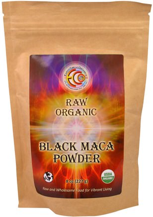 Raw Organic Black Maca Powder, 8 oz (227 g) by Earth Circle Organics-Kosttillskott, Adaptogen, Män, Maca