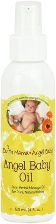 Angel Baby Oil, 4 fl oz (120 ml) by Earth Mama Angel Baby-Barns Hälsa, Diapering, Babypulveroljor