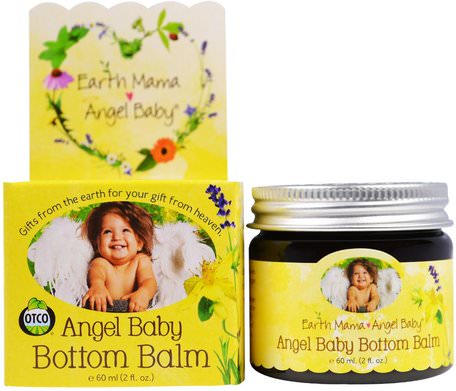 Bottom Balm, 2 fl oz (60 ml) by Earth Mama Angel Baby-Barns Hälsa, Diapering, Blöja Krämer