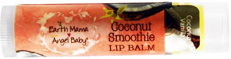 Coconut Smoothie Lip Balm, Coconut Vanilla.15 oz (4 ml) by Earth Mama Angel Baby-Bad, Skönhet, Läppvård, Postpartum, Läppbalsam