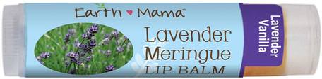 Lavender Meringue Lip Balm, Lavender Vanilla.15 oz (4 ml) by Earth Mama Angel Baby-Postpartum, Graviditet