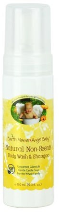 Natural Non-Scents Shampoo & Body Wash, Unscented Calendula, 5.3 fl oz (160 ml) by Earth Mama Angel Baby-Barns Hälsa, Barnbad, Schampo, Barnschampo