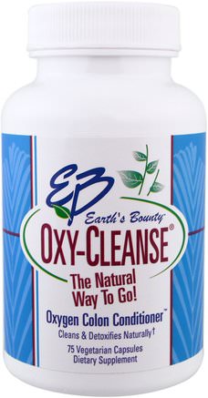 Oxy-Cleanse, Oxygen Colon Conditioner, 75 Vegetarian Capsules by Earths Bounty-Hälsa, Detox, Kolon Rensa
