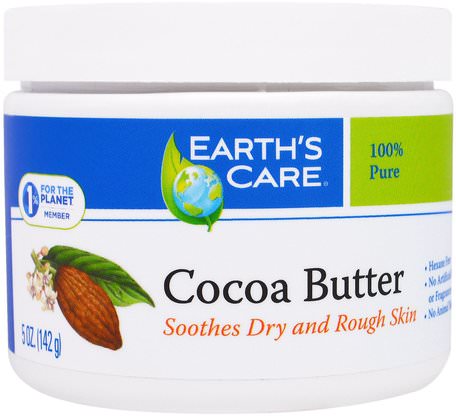 Cocoa Butter, 5 oz (142 g) by Earths Care-Hälsa, Hud, Kroppsbrännare