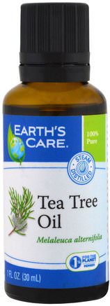 Tea Tree Oil, 1 fl oz (30 ml) by Earths Care-Bad, Skönhet, Aromterapi Eteriska Oljor, Tea Tree Olja
