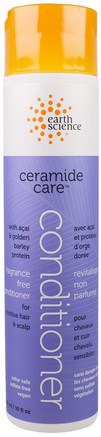 Ceramide Care, Fragrance Free Conditioner, 10 fl oz (295 ml) by Earth Science-Bad, Skönhet, Balsam, Hår, Hårbotten, Schampo, Balsam